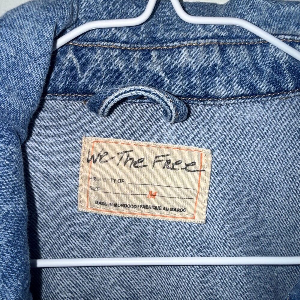 Free People We The Free Suzy Denim Jacket M - Picture 7 of 9